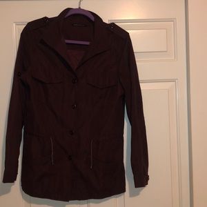 Brandy Melville dark Cranberry Suede Jacket